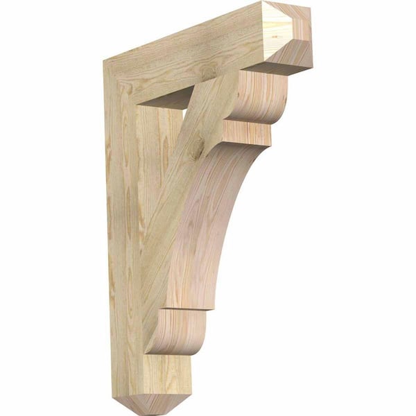 Ekena Millwork 6 in. x 38 in. x 30 in. Douglas Fir Olympic Craftsman Rough Sawn Bracket