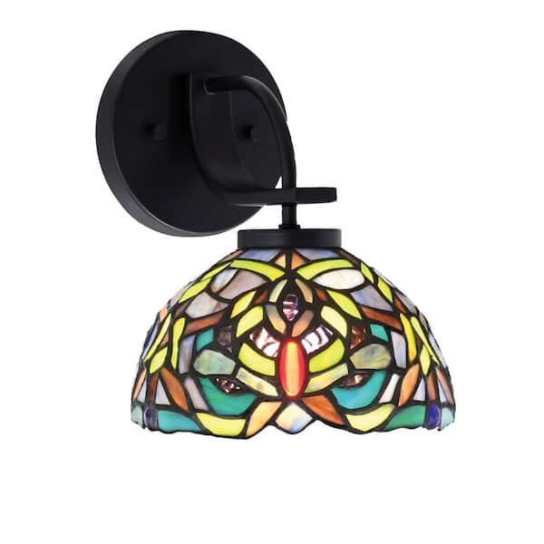 Unbranded Olympia 1-Light Matte Black Wall Sconce