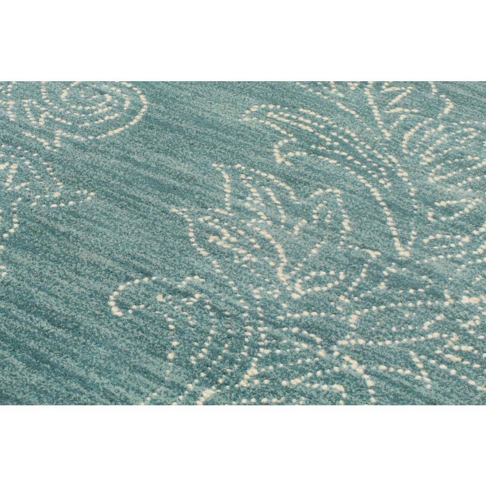 Handmade Teal Wool Rectangular 8' x 10' Tufted Area Rug