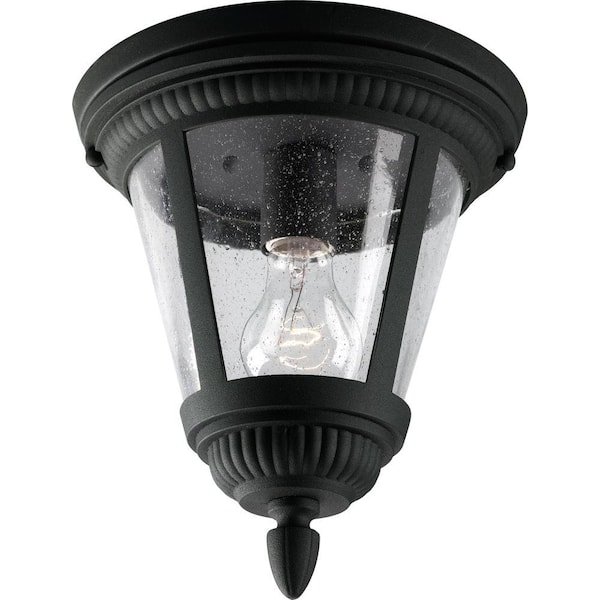 Westport Collection Black Outdoor Flushmount