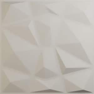 19 5/8 in. x 19 5/8 in. Niobe EnduraWall Decorative 3D Wall Panel, Satin Blossom White (Covers 2.67 Sq. Ft.)