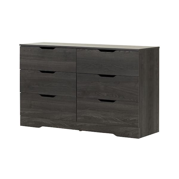 South S Holland 6 Drawer Gray Oak, How To Organize A 6 Drawer Dresser