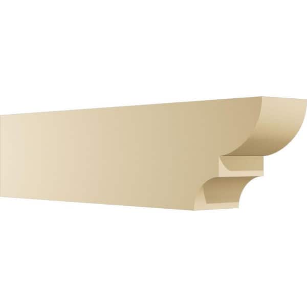Ekena Millwork 6 in. W x 10 in. H x 42 in. L Standard Ridgewood Signature Polyurethane Outlooker, Primed Tan