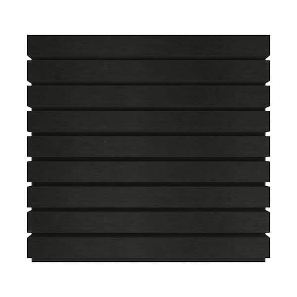 NewTechWood European Siding System 7.7 in. x 12 in. Composite Belgian Board Siding in Indian Ebony Sample