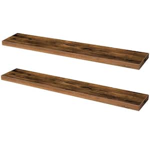 47.2 in. W x 7.9 in. D Floating Shelves, Decorative Wall Shelf with Invisible Brackets(Set of 2)