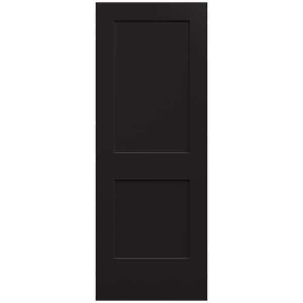JELD-WEN 30 in. x 80 in. Monroe Black Painted Smooth Solid Core Molded Composite MDF Interior Door Slab