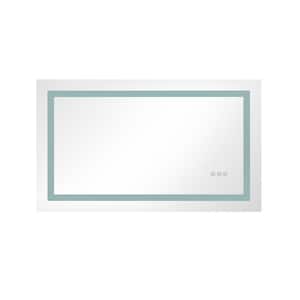 40 in. W x 24 in. H Rectangular Frameless LED Lighted Wall Mounted Bathroom Vanity Mirror with High Lumen+Anti-Fog