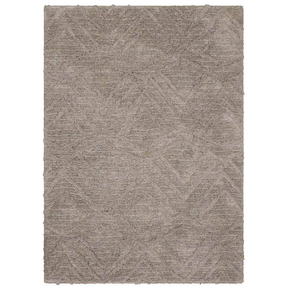 Mohawk Home Zafi Gray 2 ft. x 4 ft. Shag Area Rug 683672 The Home Depot