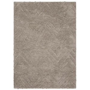 Zafi Gray 2 ft. x 7 ft. Shag Runner Rug