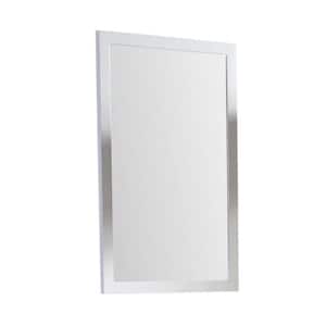 Concordia 21.62 in. W x 33.5 in. H Small Rectangular Wooden Framed Wall Bathroom Vanity Mirror in White