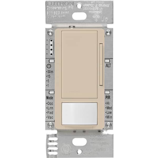 Maestro 0-10 Volt Dimmer Sensor Switch, 8A/120-277 Volt, Single-Pole/3-Way, Beige (MS-Z101-TP)