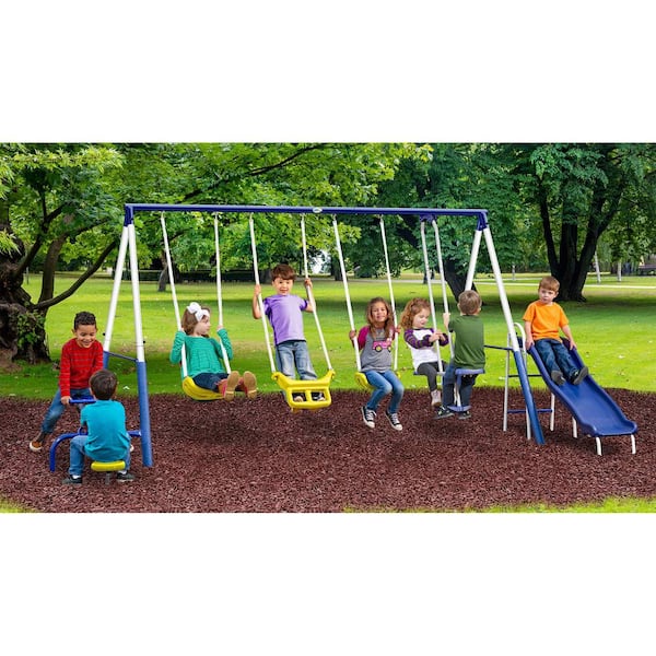 Heavy Duty Rubber Swing and Playground Mat Set of 10