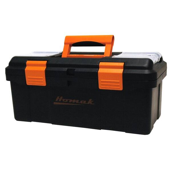 Homak 16 in. Tool Box, Black