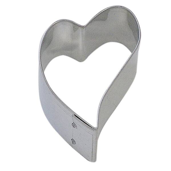 CybrTrayd 12-Piece Mini Folk Heart Tinplated Steel Cookie Cutter & Recipe