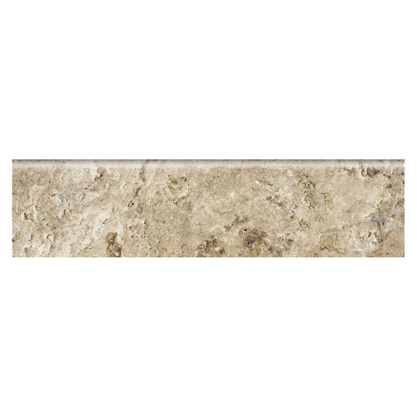 Marazzi Travisano Bernini 3 in. x 12 in. Porcelain Bullnose Trim Floor and Wall Tile (0.258 sq. ft. / piece)