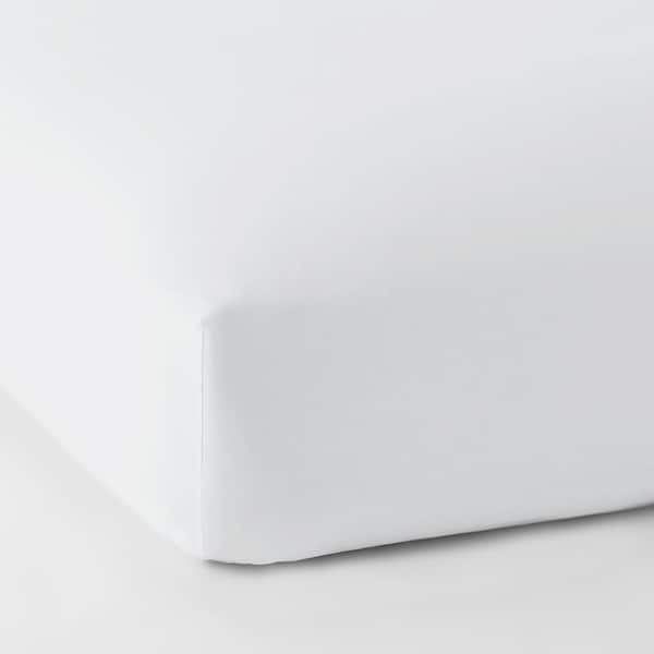 The Company Store Legends Hotel White Egyptian Cotton Sateen King Fitted Sheet