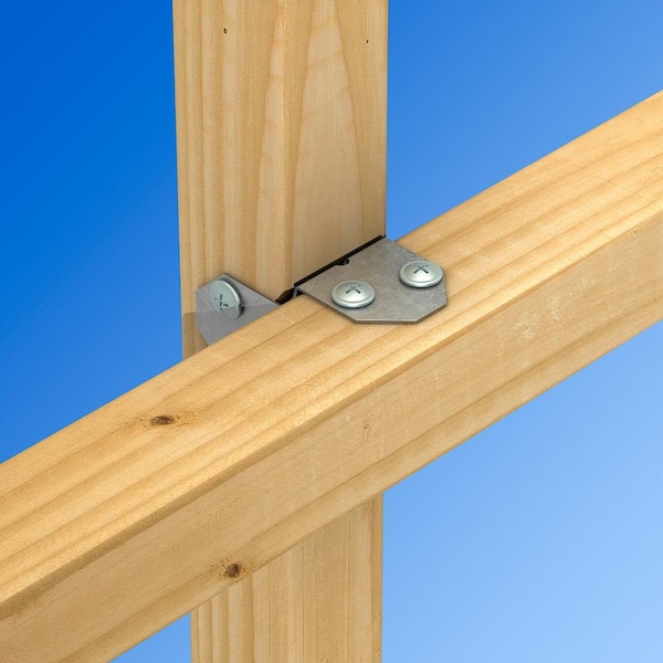 RTB 20-Gauge Galvanized Rigid Tie Bracket for 2x Post, 2x Joist