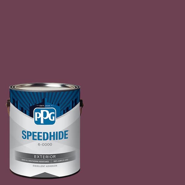SPEEDHIDE 1 gal. PPG1045-7 Chilled Wine Semi-Gloss Exterior Paint