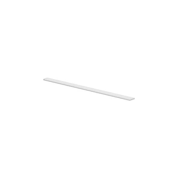 Unbranded Norfolk Shaker Assembled 96 in. W x 1.25 in. H x 0.25 in. D in Painted White Batten Molding