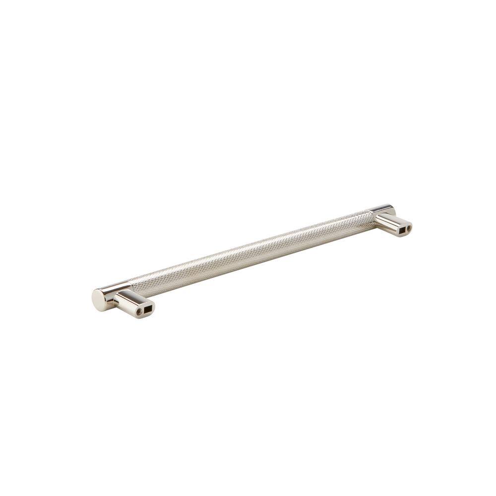 Polished Nickel 10-1/16 inch Bar Cabinet Pull with Mounting Hardware