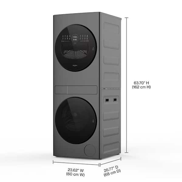 Whirlpool 2.7 cu. ft. Electric Laundry Center in Titanium Metallic