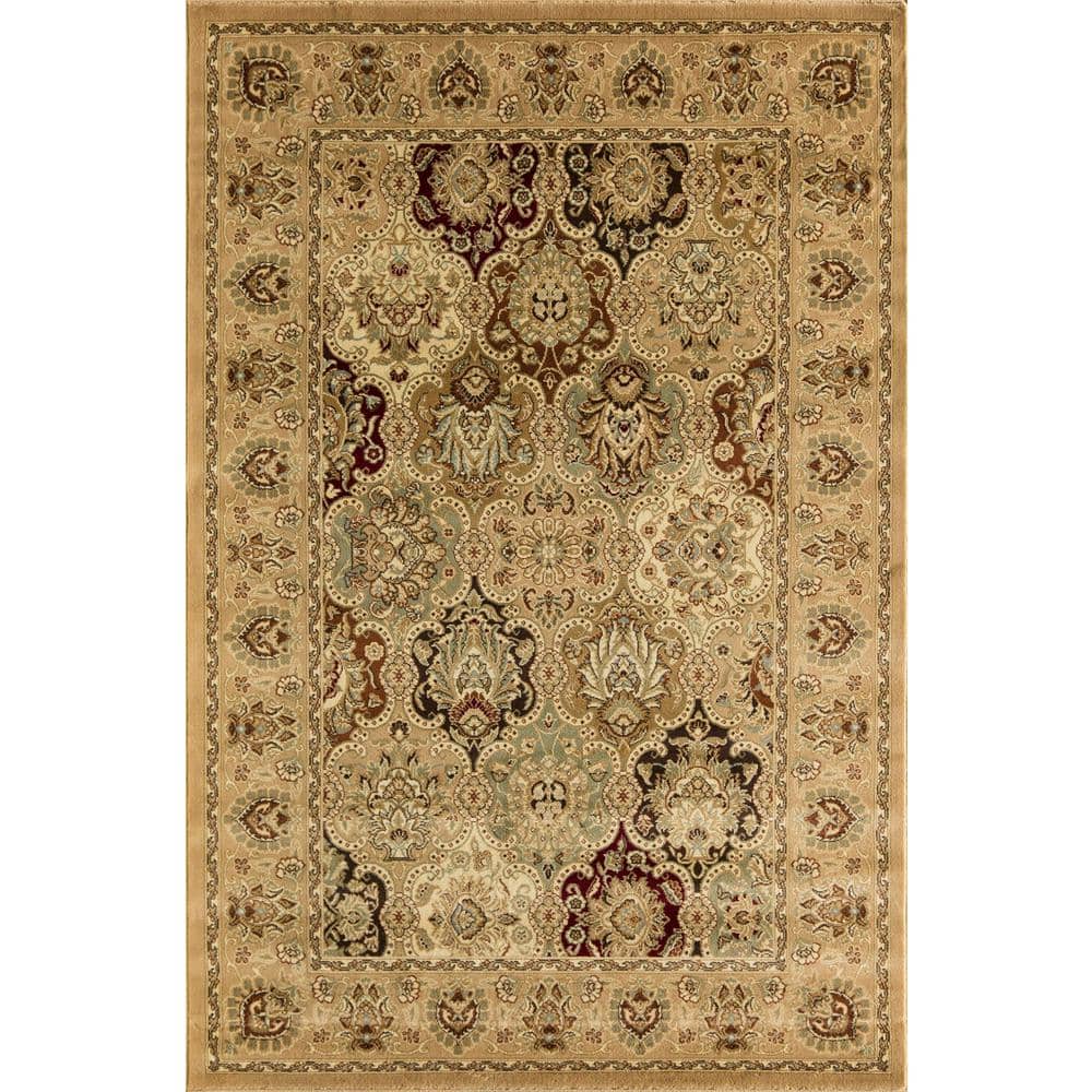 Rugs America New Vision Panel Berber Area Rug 2 X 2 RA22765 The