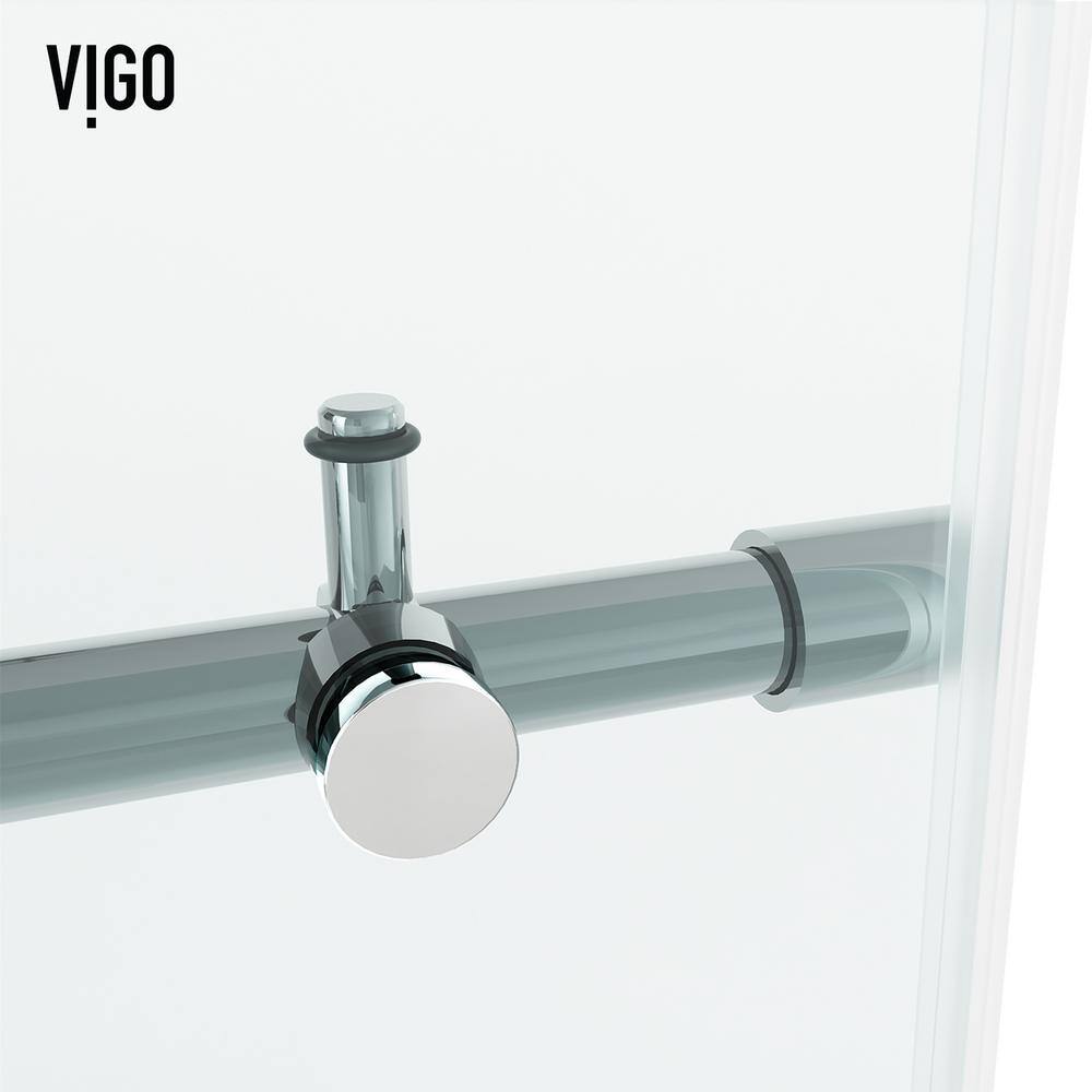 Elan Hart 60" Frameless Sliding Tub Door with Clear Glass
