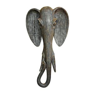16.5 in. x 6.5 in. Animal Mask of the Savannah Elephant Wall Sculpture