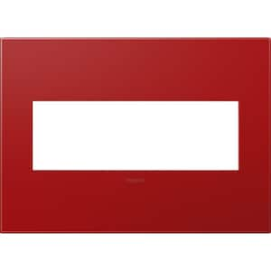 adorne 3 Gang Decorator/Rocker Wall Plate, Cherry (1-Pack)