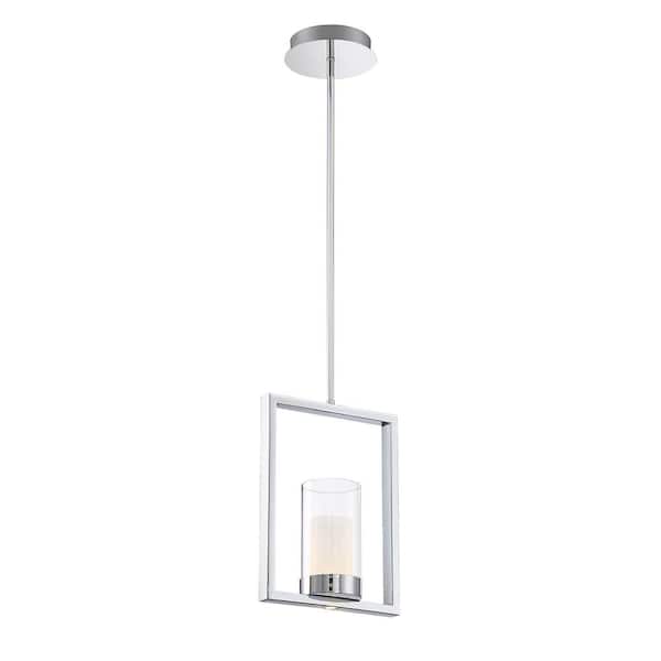 Home Decorators Collection 7-Watt Chrome Integrated LED Pendant