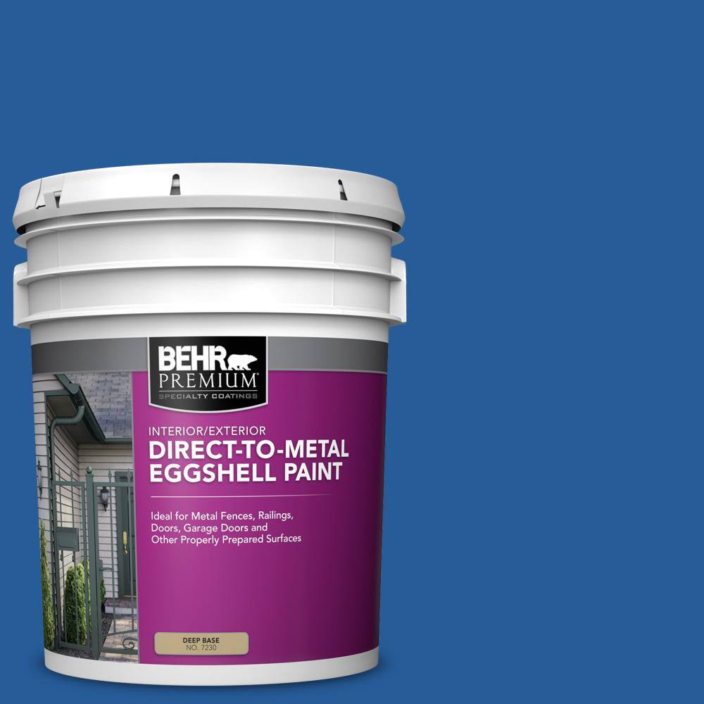 BEHR PREMIUM 5 gal. P5107 Beacon Blue Eggshell Direct to