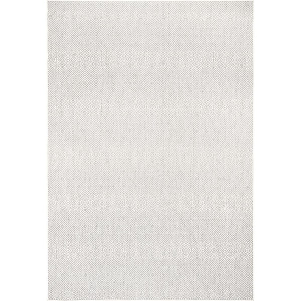 nuLOOM Paloma Gray 8 ft. x 10 ft. Abstract Geometric Indoor/Outdoor Patio Area Rug