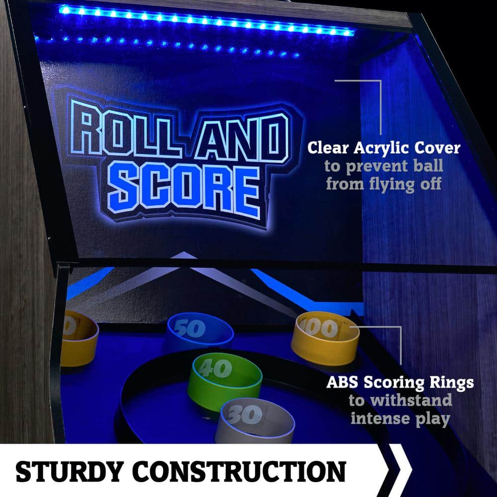 108" Gray and Brown PVC Laminate Roll and Score Game Table