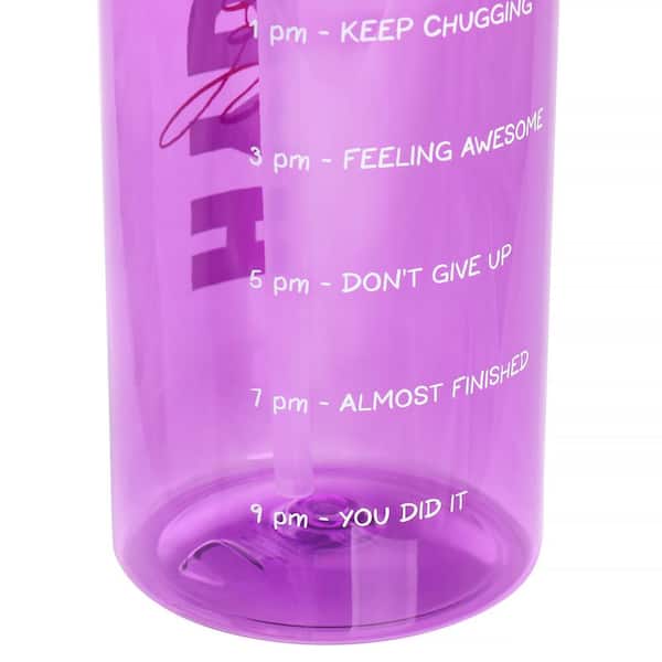 Hydrating Libation, Purple with Custom Name, Water Bottle