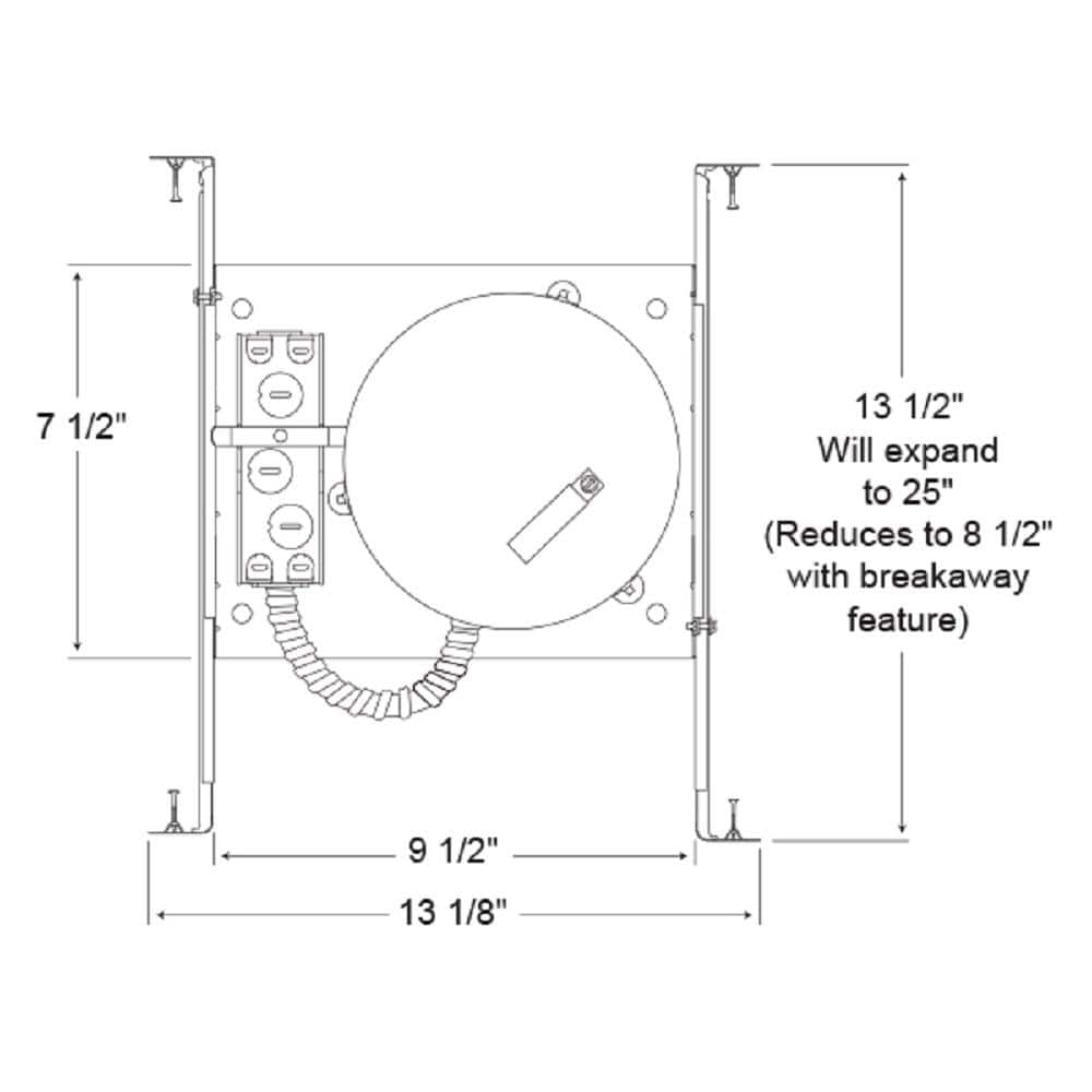 6-Inch Aluminum Indoor/Outdoor Incandescent LED Housing