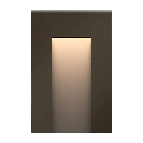 Taper Low-Voltage Bronze Integrated LED Vertical Stair Light
