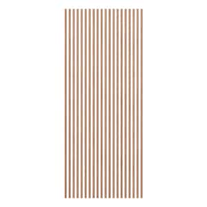 Heritage Premier Half Round 94.5 in. H x 1 in. W Slatwall Panels in Mahogany 20-Pack