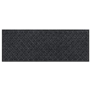 WaterHog Cordova Charcoal 35 in. x 85 in. PET Polyester Door Mat