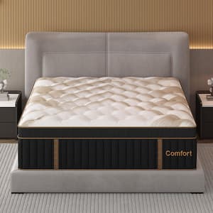 LuckyLotus Twin Size Medium Firm 12 in. Memory Foam Hybrid