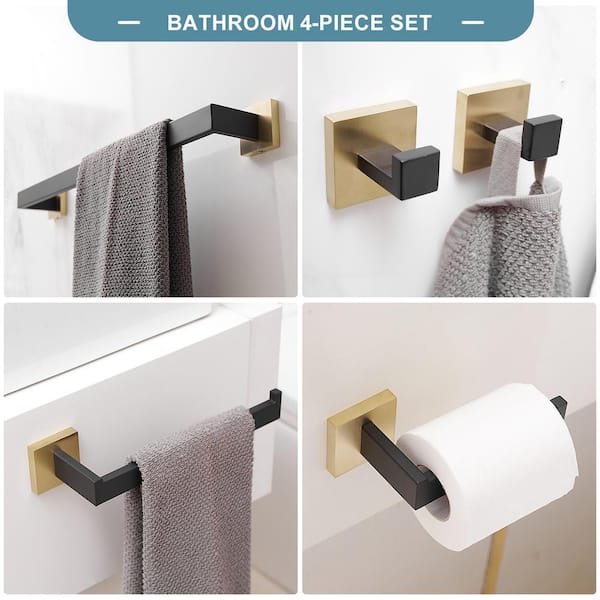 RANDOM Towel Hooks Brushed Gold 2 Pack Bath Wall Hook 304