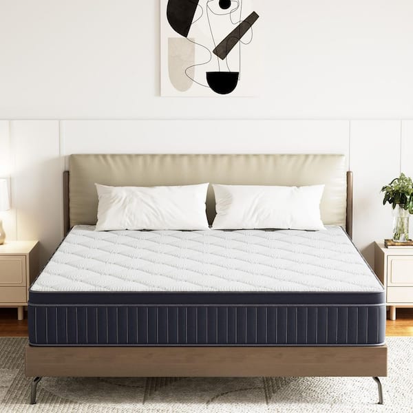 Twin Medium Hybrid Memory Foam 12 in. Innerspring Breathable and Cooling Motion Isolation Mattress with CertiPUR-US