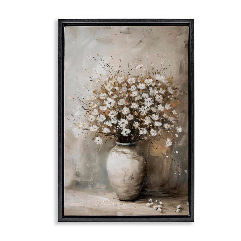 Vintage Still Life Bouquet by LSR Design Studio Black Floater Frame Nature Graphic Art Print 25 in. x 17 in. price history on PriceWatchPro