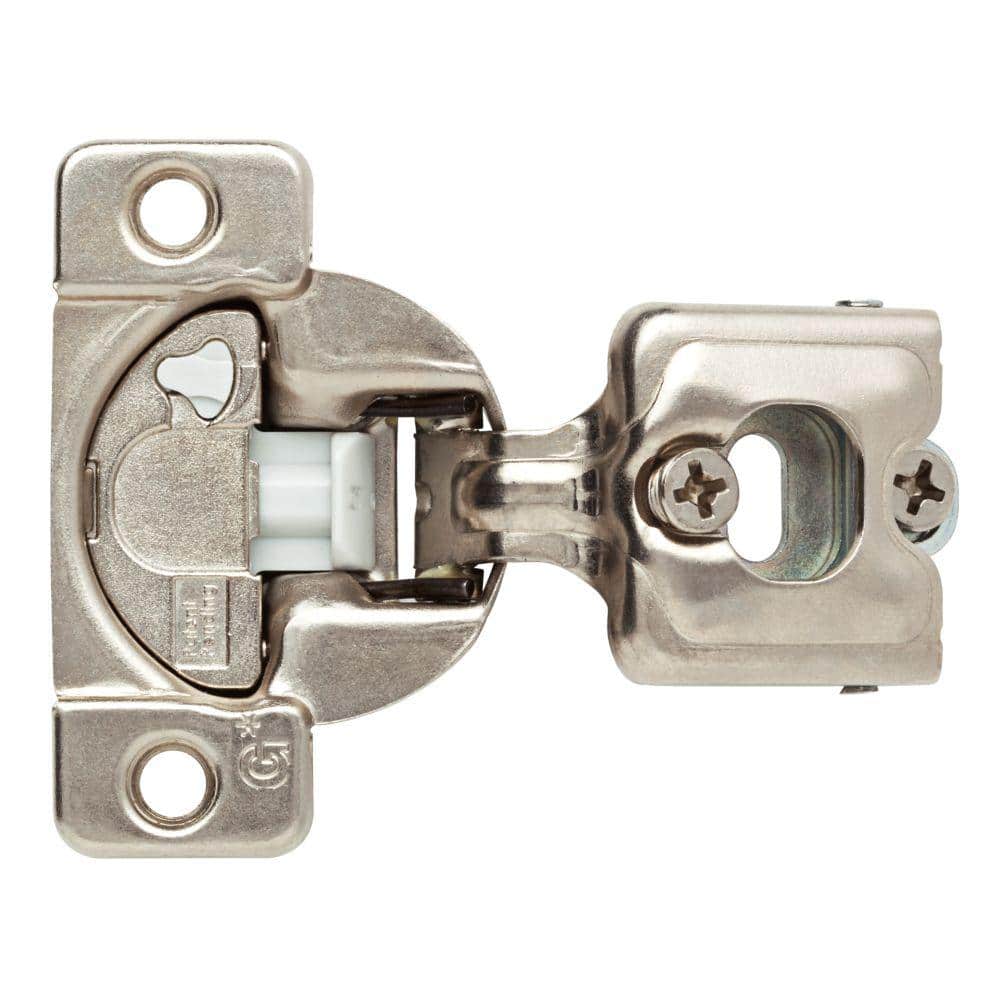 Everbilt 35 mm 110-Degree 3/4 in. Overlay Soft Close Cabinet Hinge 1-Pair  (2 Pieces) H70300E-NP-CP - The Home Depot