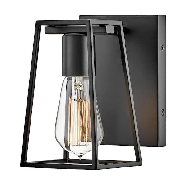 Filmore 4.5 in. 1 Light Black Vanity Light