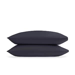 Dark Grey Solid 100% Organic Cotton, King, Smooth and Breathable, Super Soft Pillowcases (Pack-2)