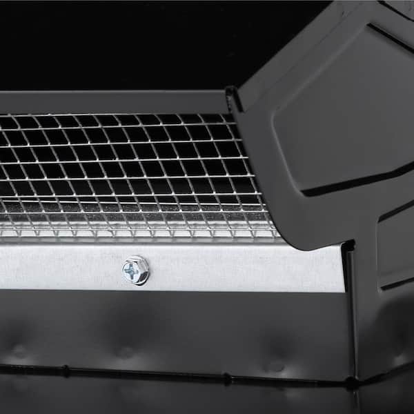 Broan-NuTone - 3 in. to 4 in. Roof Vent Kit for Round Duct Steel in Black