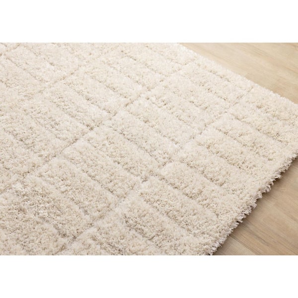 Noctis Collections 5 ft. x 8 ft. Beige Geometric, Stripes, Tonal/Solid Indoor Area Rug