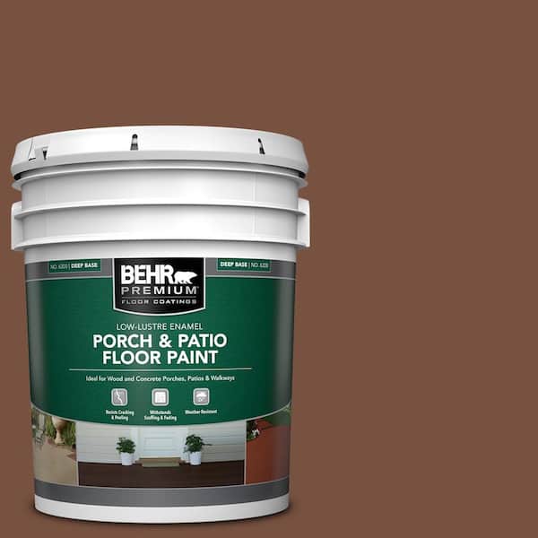 5 gal. #240F-7 Root Beer Low-Lustre Enamel Interior/Exterior Porch and Patio Floor Paint