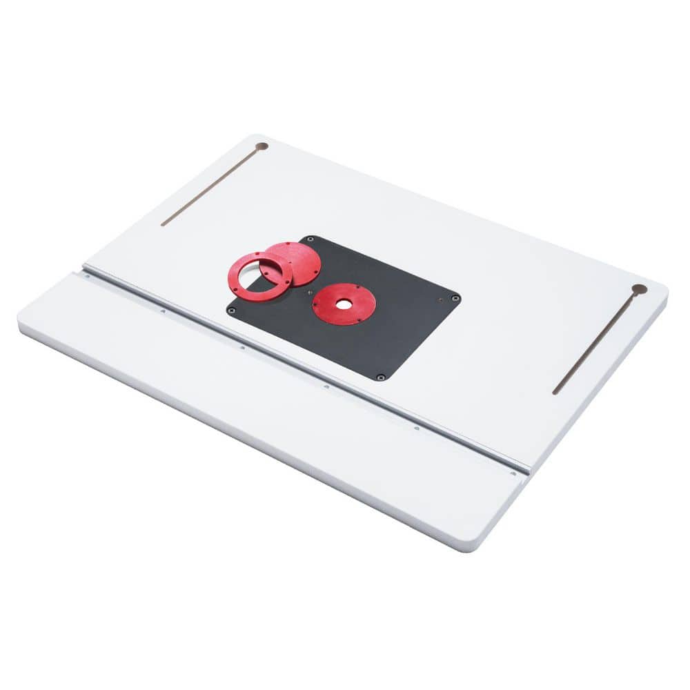 24 in. x 32 in. Router Table Top with Template Precision Router Base, Insert Plate and Rings for Woodworking price history on PriceWatchPro