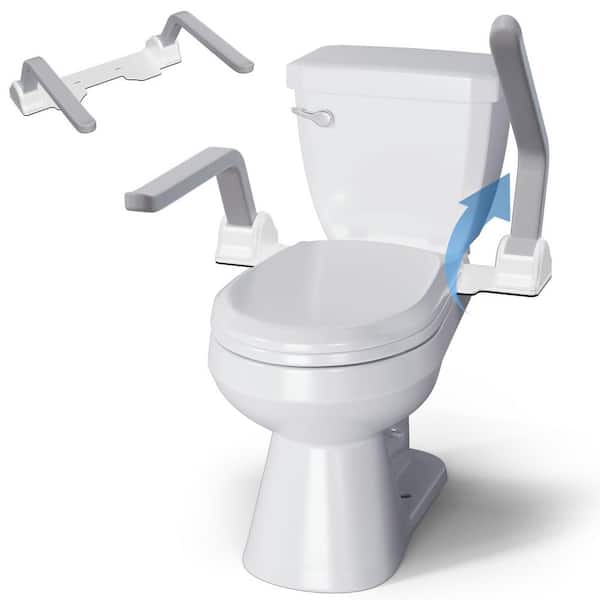 22 in. Toilet Safety Rails for Seniors, 500 lb. Toilet Safety Grab Bars for Elderly Disabled Mobility Impaired